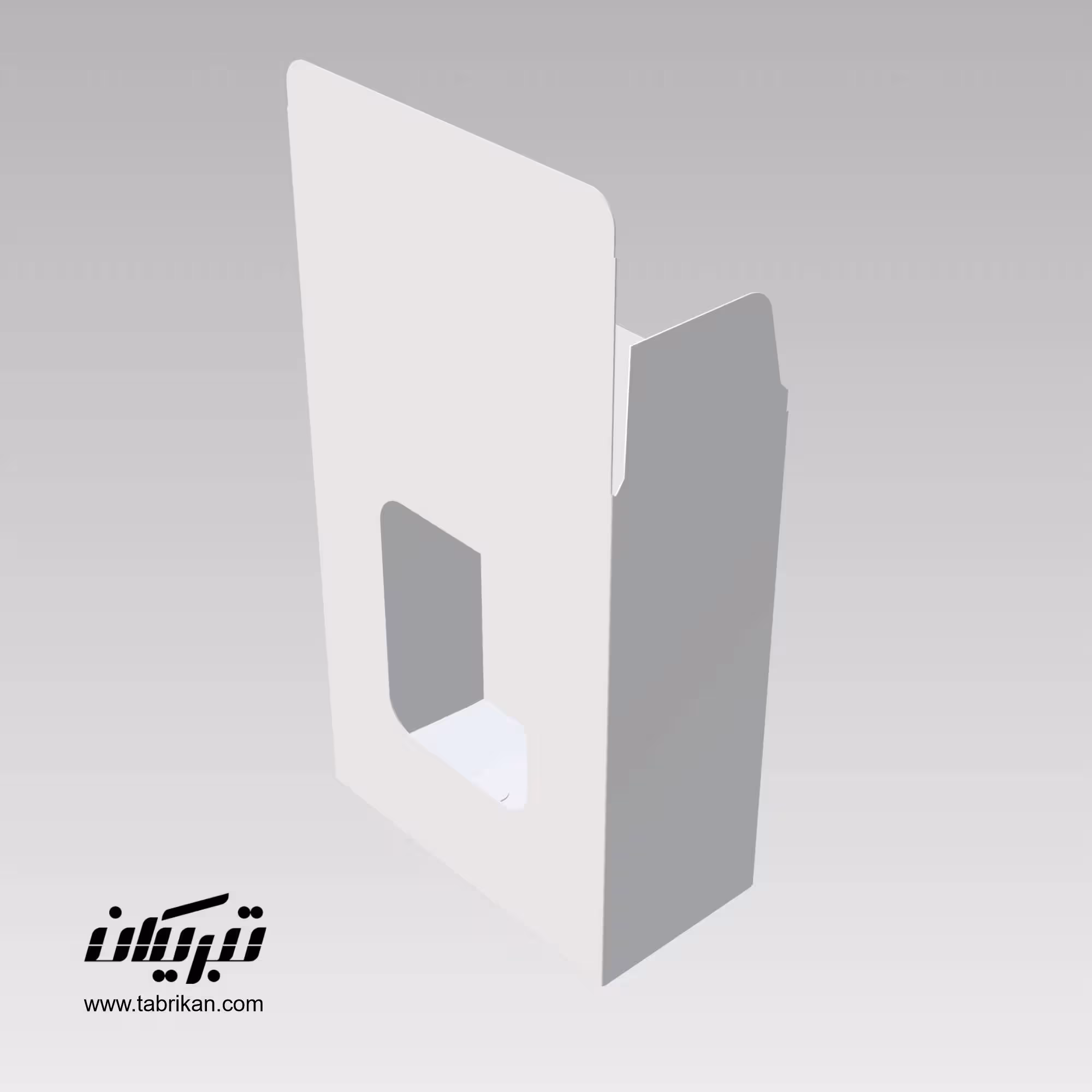 طرح آماده قالب دایکات جعبه پنجره دار