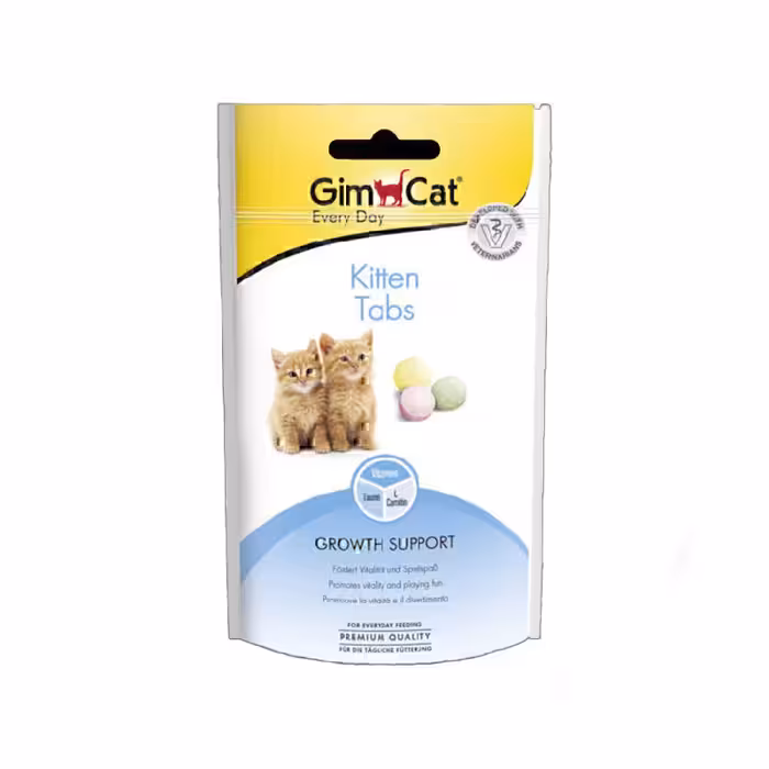 قرص مکمل بچه گربه برند جیم کت (GimCat) KITTEN TABS