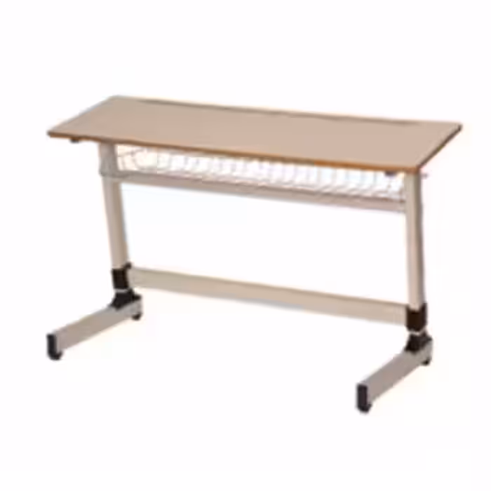 میز تحریر دو نفره  کد T80Aبنیزان ( با جاکتابی )