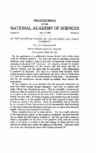 خرید و دانلود نسخه کامل کتاب On the Quantum Theory of the Autoelectric Field Currents