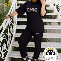 ست لباس خانگی پارچه کرپ پلاس بسیار باداوم و راحت nfs