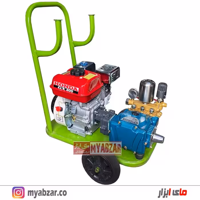 سمپاش زنبه ای هوندا GX200 طرح با پمپ یاماها گیربکس دار 55 بار
