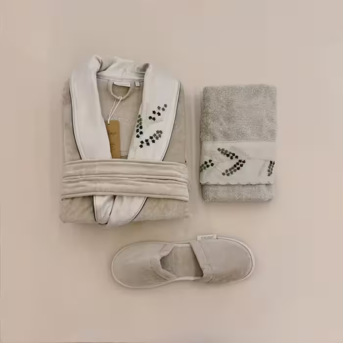 ست حوله تن پوش زنانه، 4 تکه، برند ecocotton، مدل Derin