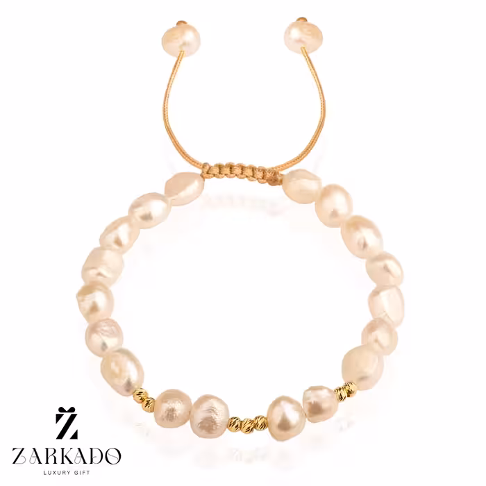 دستبند مروارید پرورشی و گوی البرنادو طرح 3