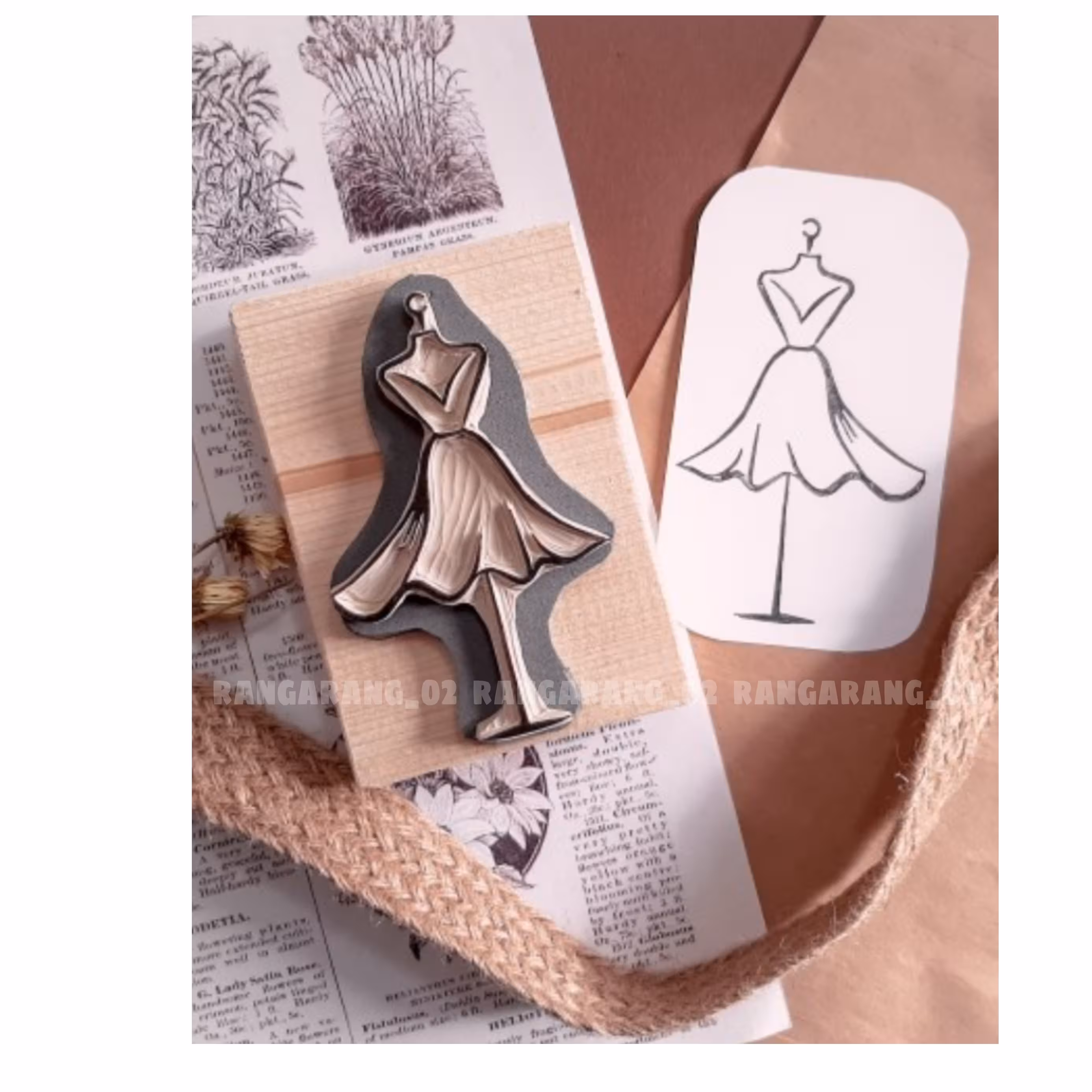 مهر لینو طرح مانکن با لباس