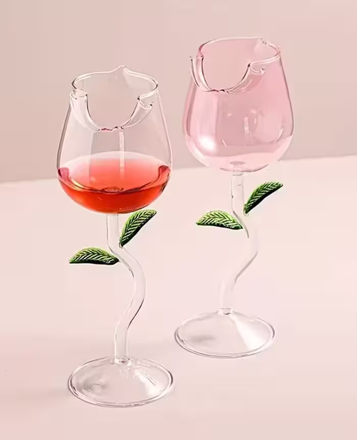 گیلاس مدل گل رز رنگی