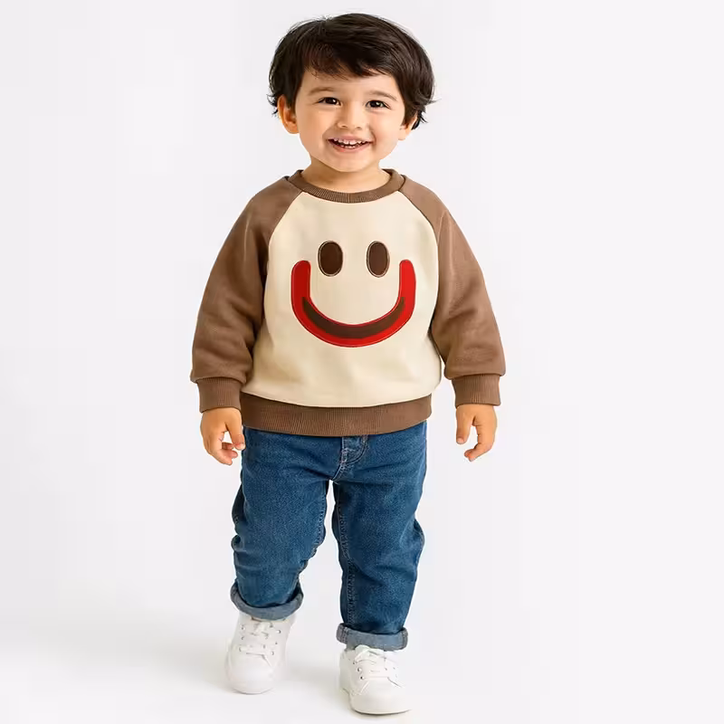 هودی بچگانه زمستانی طرح لبخند