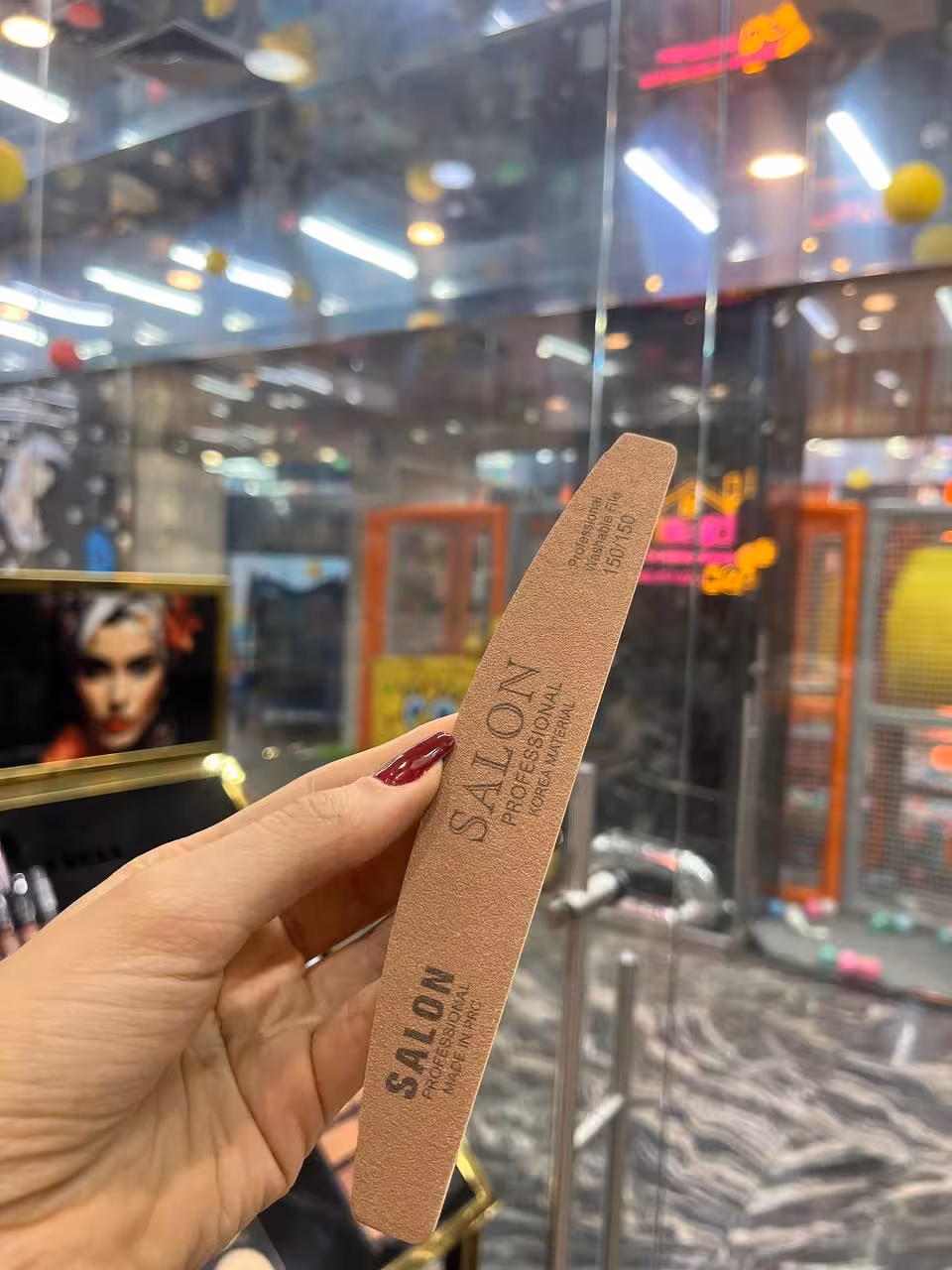 سوهان دستی زرد ناخن VIP زبری 180/180 سالن Salon کره ای