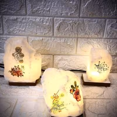 سنگ نمک صخره ای پایه دار چراغدار