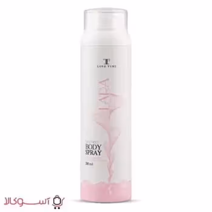 اسپری بدن زنانه لاو تایم مدل lara (لارا) حجم 200 میل