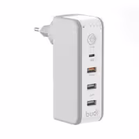 شارژر دیواری بودی مدل Budi M8J301TE تایمردار 30 وات با خروجی USB و USB-C