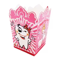 پاپ کورن تم تولد دندانی دخترانه