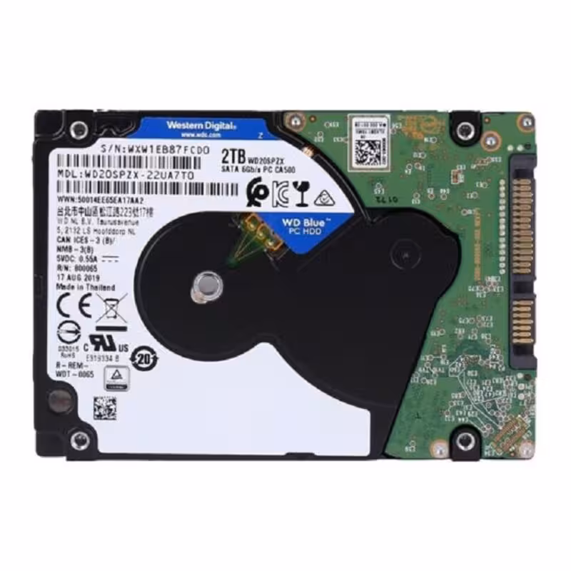 هارددیسک اینترنال لپ تاپ وسترن دیجیتال ظرفیت 2 ترابایت مدل WD20SPZX  با1سال گارانتی