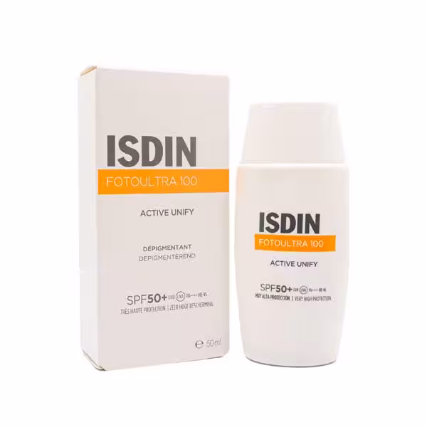 کرم ضد آفتاب اکتیو یونیفای  SPF50 بی رنگ ایزدین