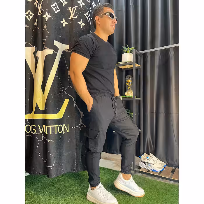 شلوار مردانه مدل کارگو دمپا گت دار