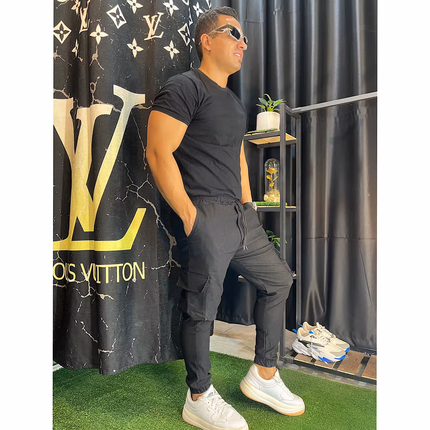 شلوار مردانه مدل کارگو دمپا گت دار