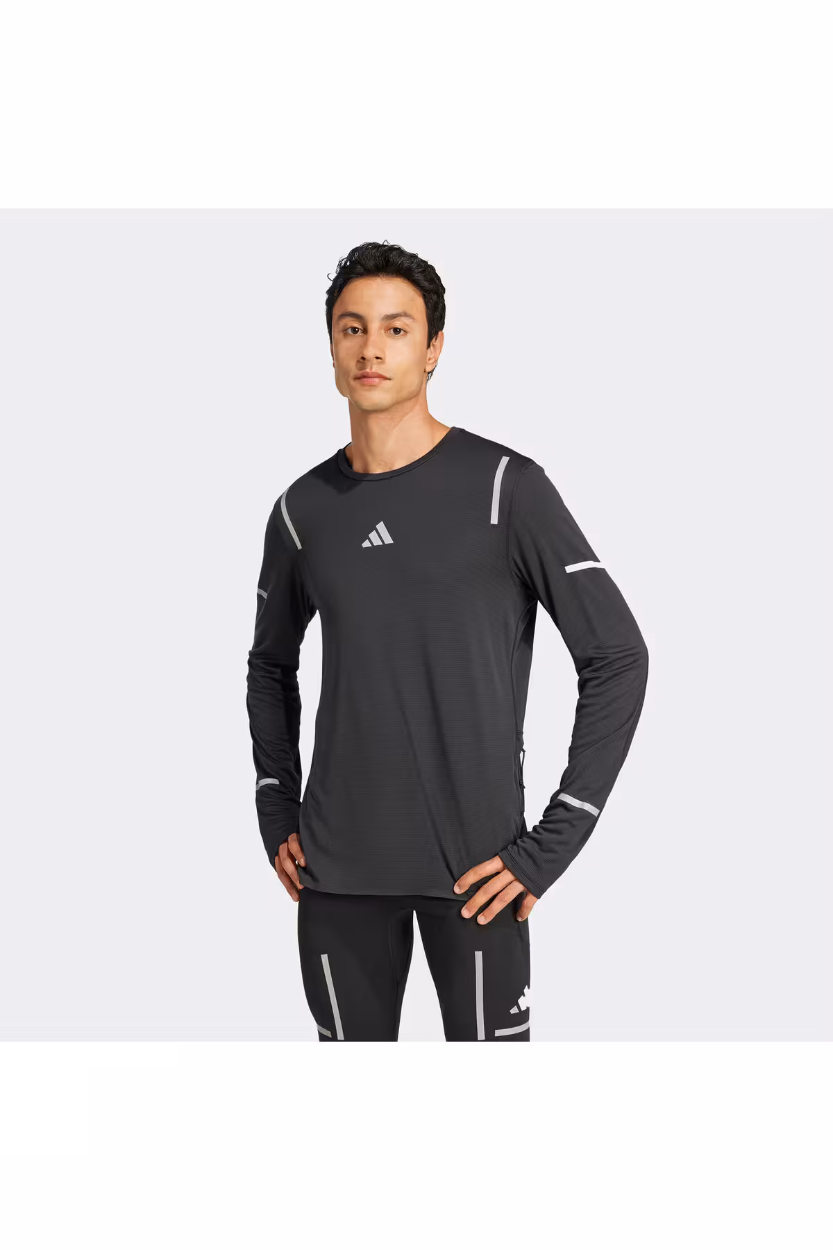 سویشرت ورزشی مشکی مردانه نهایت بازتاب در حال رانینگ adidas