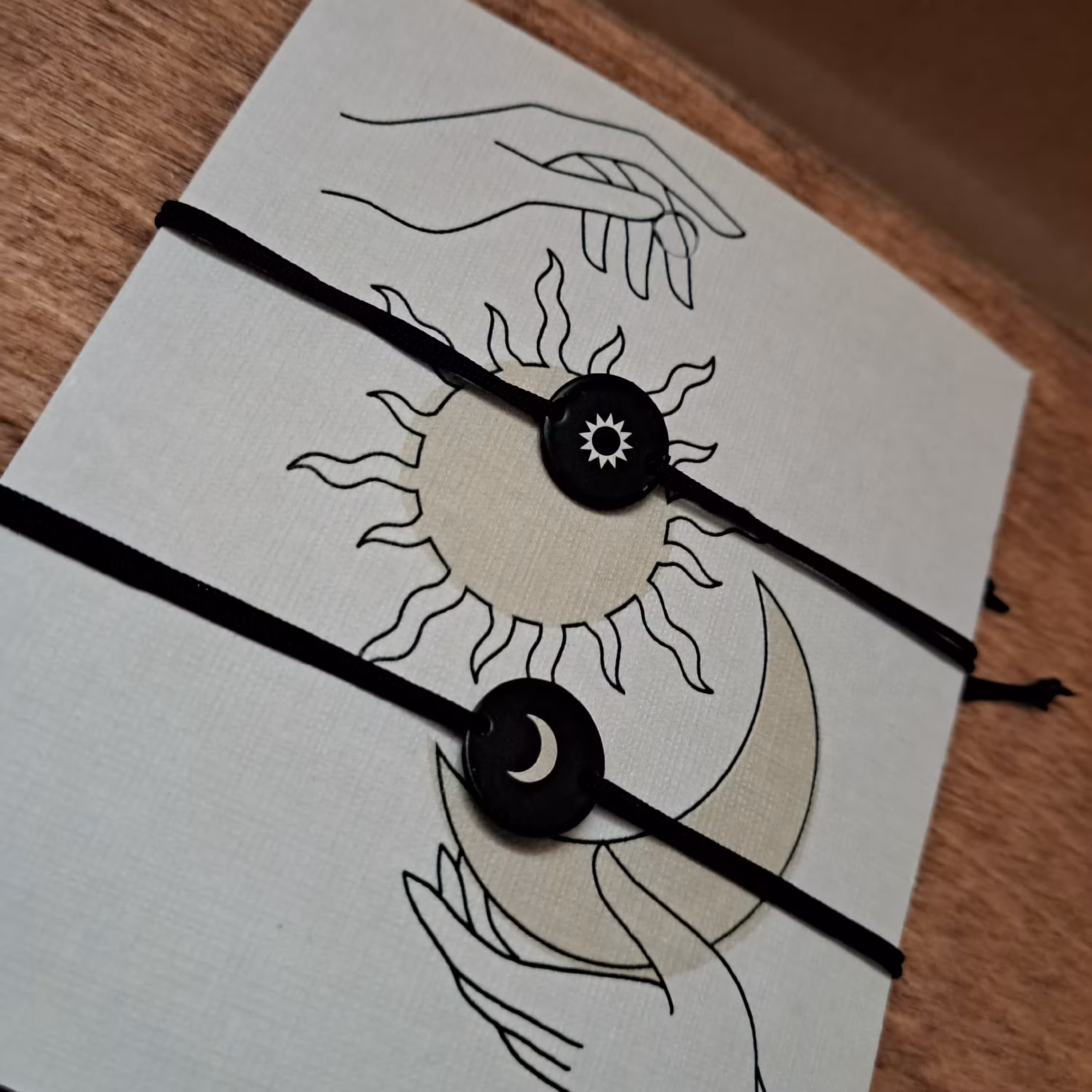 دستبند  ست خورشید و ماه استیل رنگ ثابت