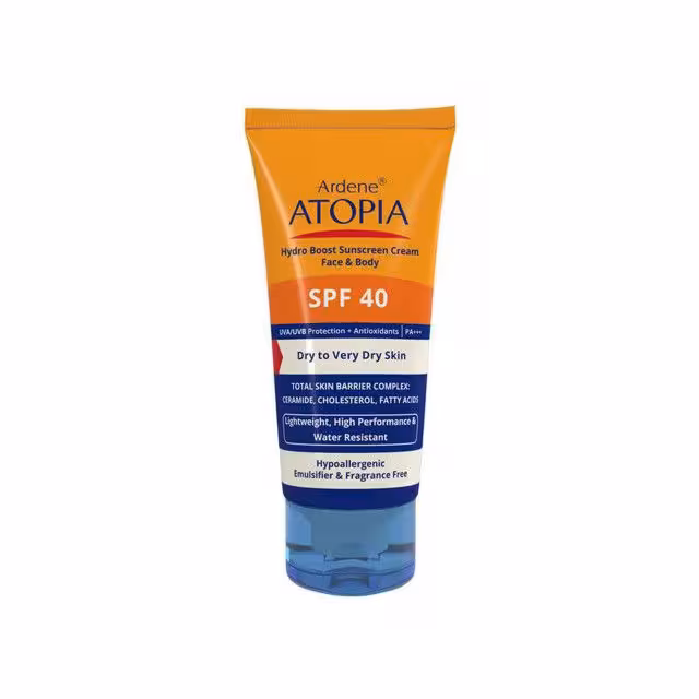 کرم ضد آفتاب آردن مدل Atopia SPF 40 مناسب پوست خشک حجم 50 میلی لیتر - بی رنگ