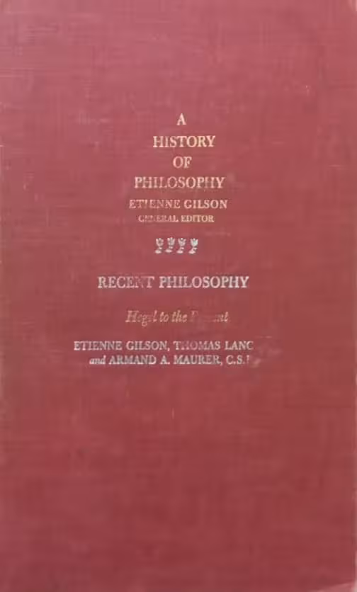 A History of Philosophy: Hegel to the Present