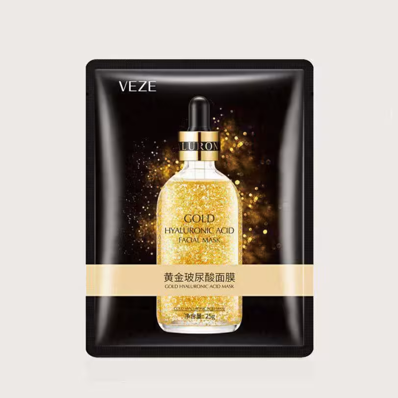 ماسک صورت ورقه ای طلا وزه