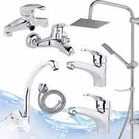 ست شیرآلات آیدا مدل پانیذA-9006 مجموعه7عددی