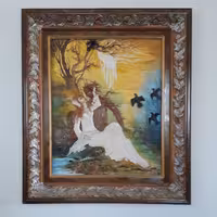 تابلو نقش برجسته نقاشی وخمیر کار دست