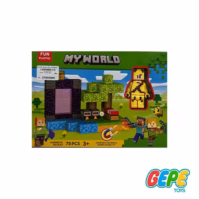 لگو ماینکرافت 75 قطعه مگنتی my world
