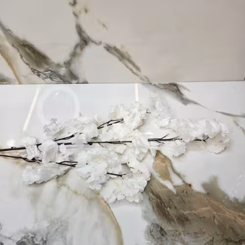 شاخه شکوفه 3 بازو سفید مصنوعی