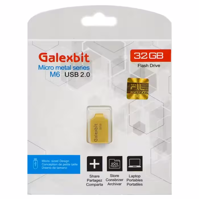 فلش 32G GALEXBIT MICRO METAL SERIES M6