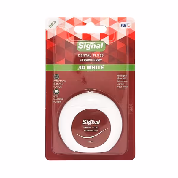 نخ دندان سفید کننده سیگنال با طعم توت فرنگی 50 متری