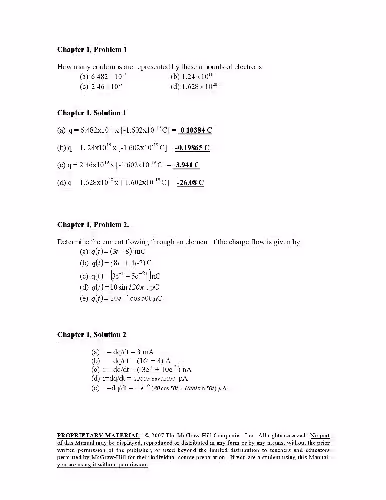 خرید و دانلود نسخه کامل کتاب SM - Fundamentals of Electric Circuits