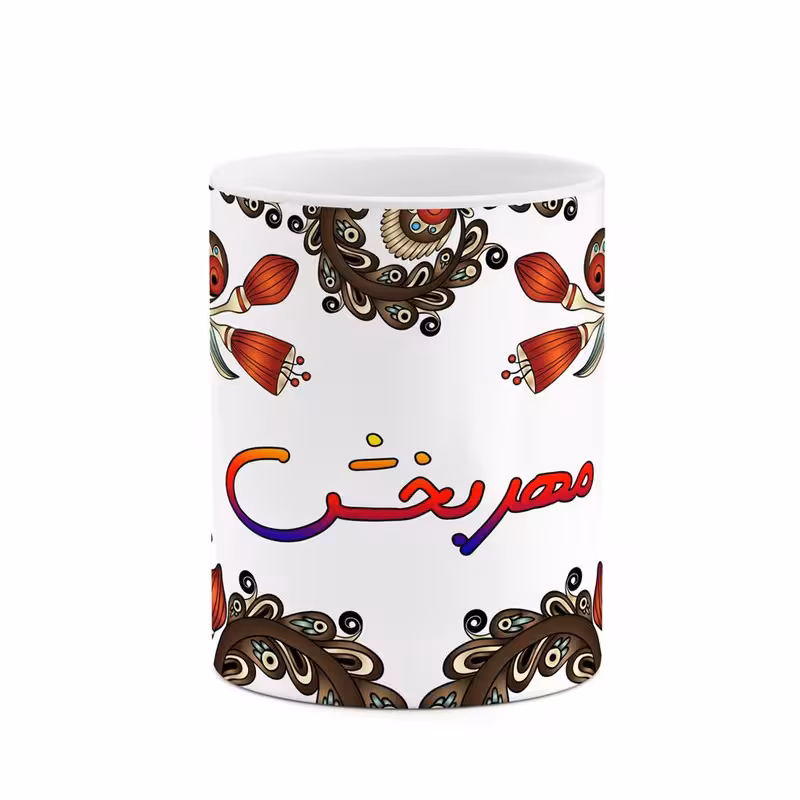 ماگ   اسم مهربخش  سنتی گل و بته کد mgh47739