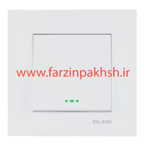 کلید و پریز توکار سفید دلند مدل آسا