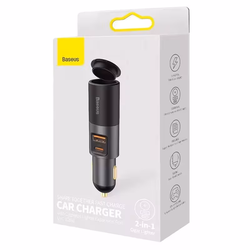 شارژر فندکی 120 وات بیسوس مدل CCBX-120CX