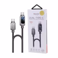 کابل تبدیل فست شارژ Yesido CA179 Type-C To Type-C 5A PD 100W 1.2m