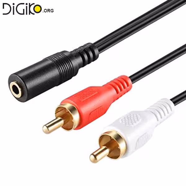 کابل تبدیل 2 RCA به AUX ماده