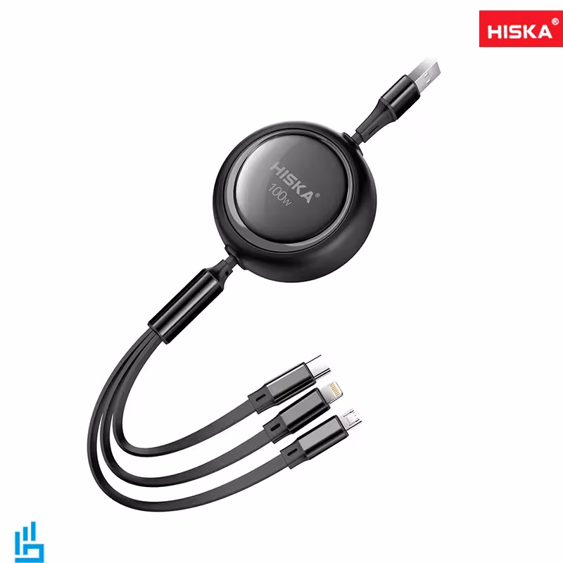 کابل چند کاره یک به سه هیسکا HISKA LX34 طول 1/2 متر