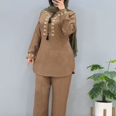 ست تونیک شلوار شانتون