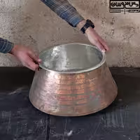دیگ مسی بزرگ اصل دستساز | 13 لیتر _ قطر 30 | مدل زنجان