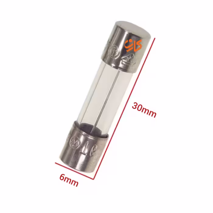 فیوز شیشه ای 2 آمپر-30 میلیمتر [F2A]