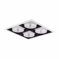 پنل چهارخانه مولتی دانلایت 106 وات توکار مازی نور مدل اوربیتال