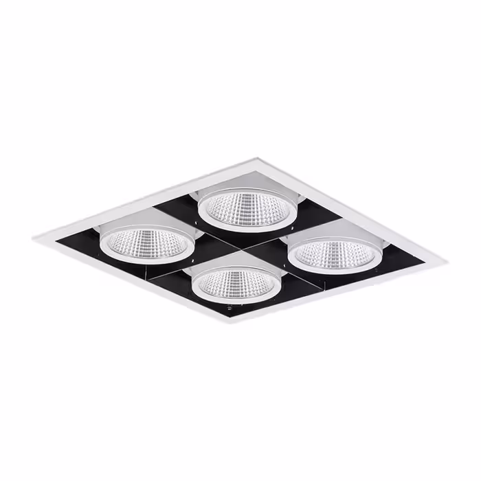 پنل چهارخانه مولتی دانلایت 106 وات توکار مازی نور مدل اوربیتال