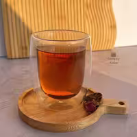 ماگ پیرکس دو جداره بدون دسته