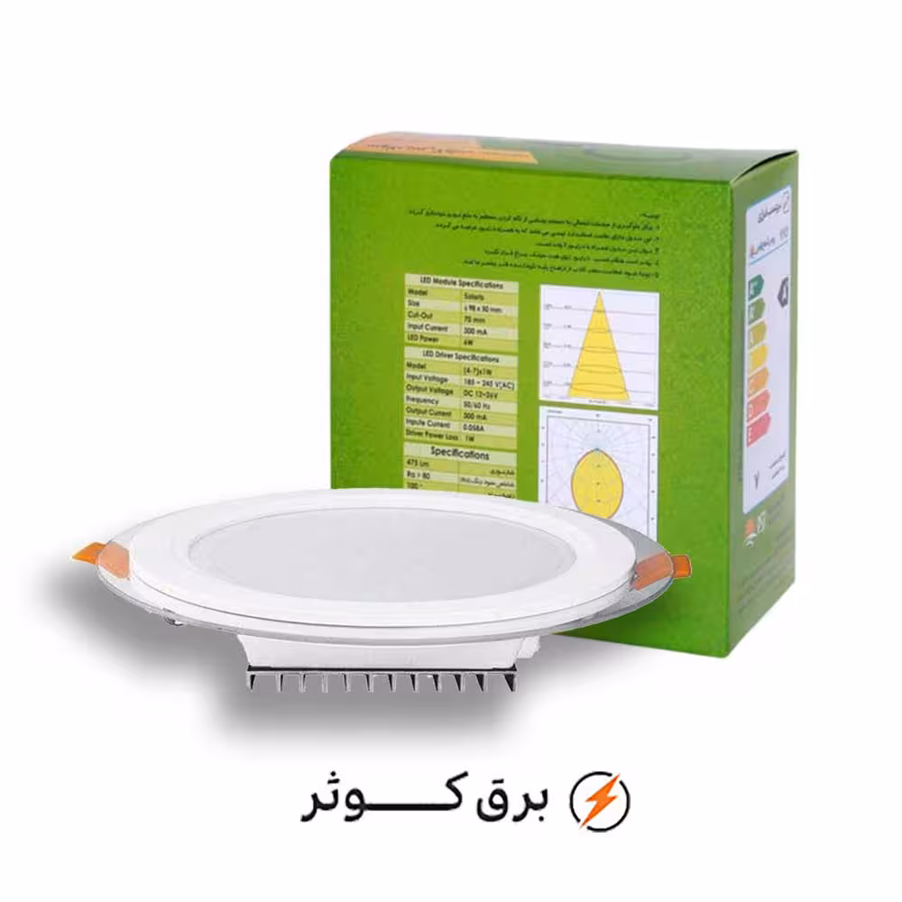 پنل گلاریس 18 وات گرد آفتابی پارس شعاع توس