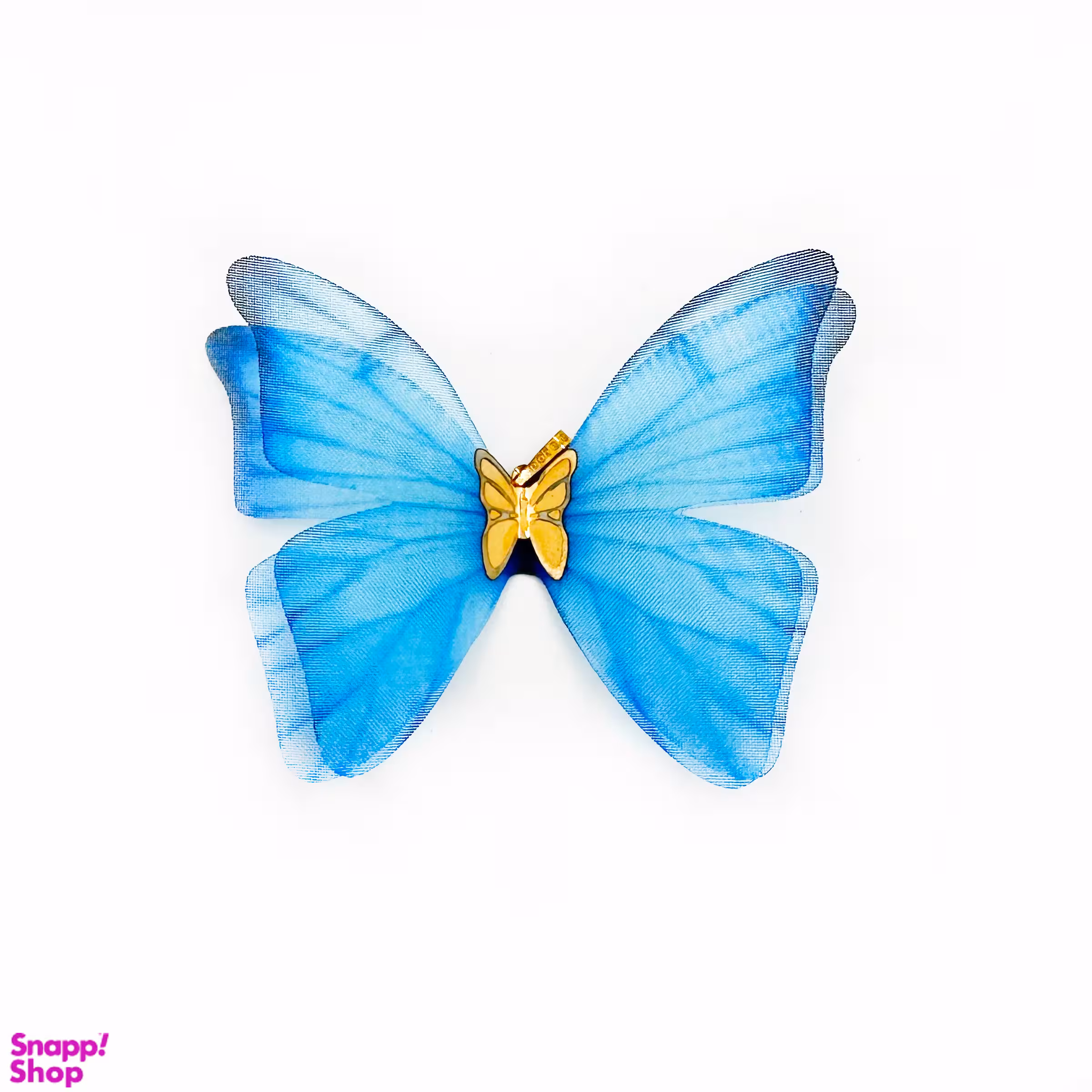 آویز گردنبند طلا 18 عیار مدل پروانه کد 1001