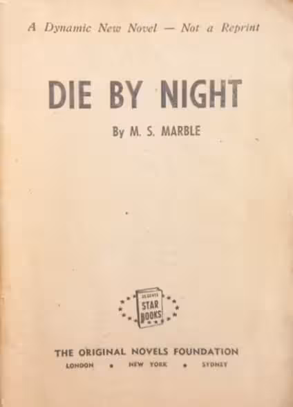 Die by Night | M. S. Marble