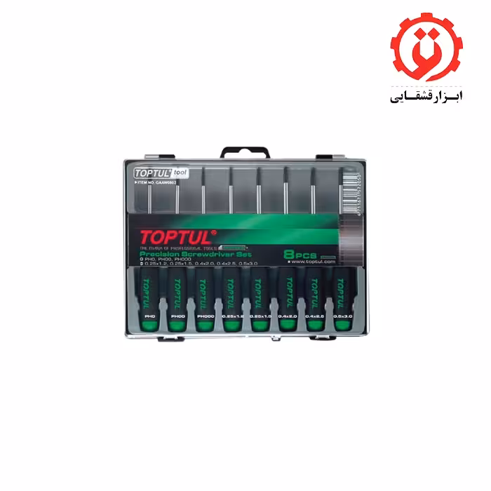 ست پیچ گوشتی ساعتی8 عددی تاپ تول مدل GAAW0802