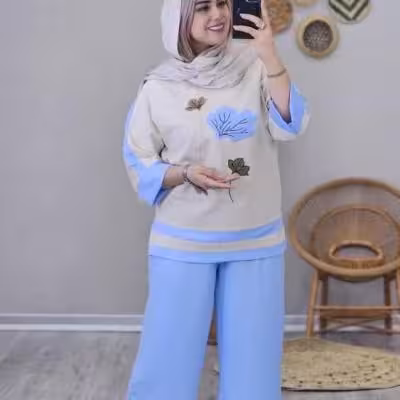 ست شومیز شلوار مدل ست خزان