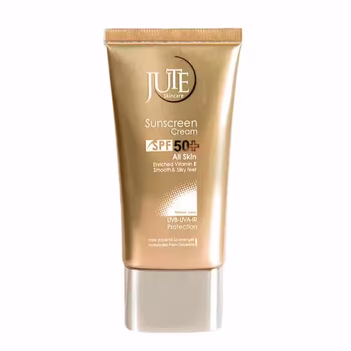 کرم ضد آفتاب بی رنگ SPF50 مناسب انواع پوست ژوت 40ml  jute
